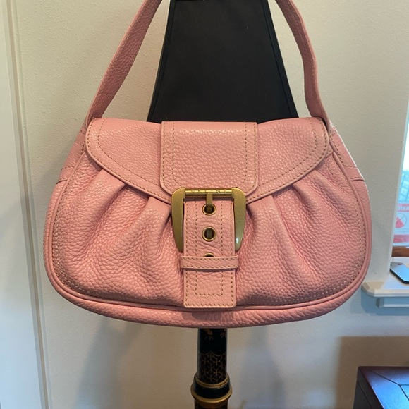 CELINE Leather PARIS MACADAM Logo plate Top Handle Shoulder Bag PREOWNED - Picture 4 of 16